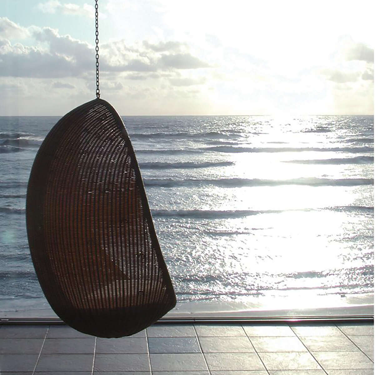Modern Garden Co egg chair Sunset