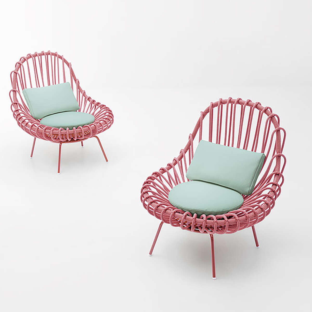 Paola Lenti Modern Garden Co Guinco chair pink