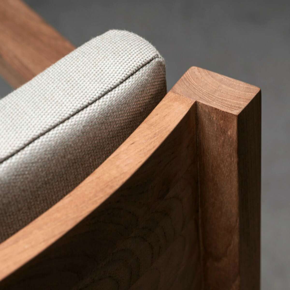 Piet Boon timme dining bench detail The Modern Garden Company