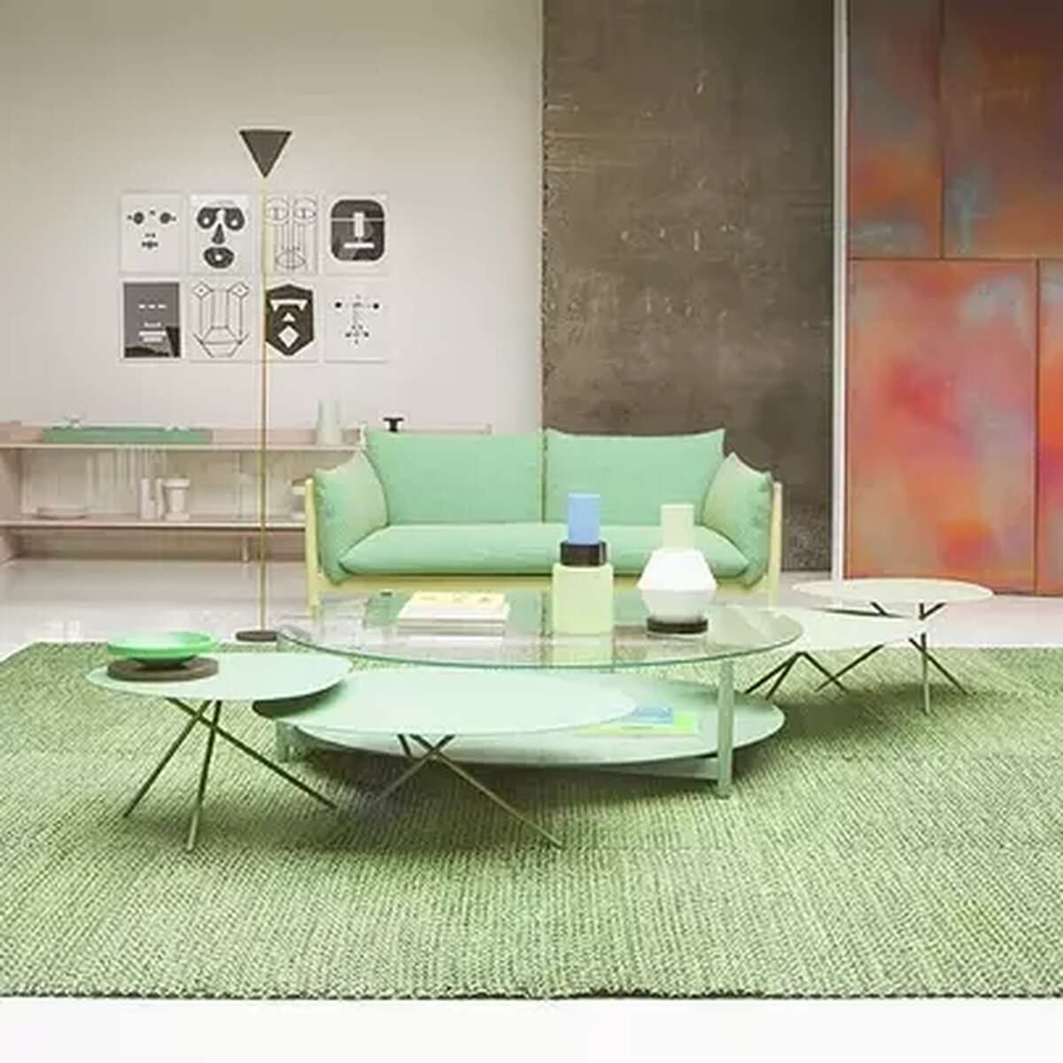 Paola lenti Lever Table ambient 3 The Modern Garden Company