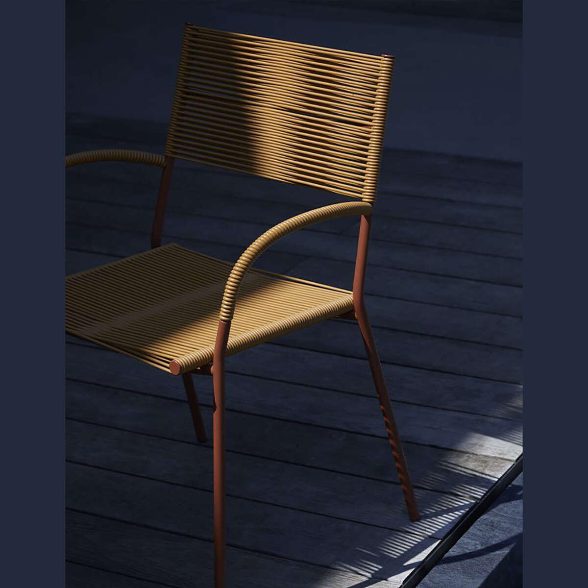 Miss B Out Chair Tangerine Ruggine Detail